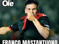 【168体育】意甲媒体透露：米兰有意河床中场球员弗兰科·马斯坦托诺，其解约金为4500万欧