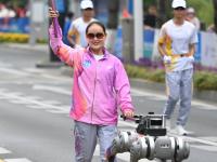 （体育）杭州亚残运会火炬传递启动